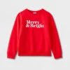 Kids' Merry & Bright Matching Family Sweatshirt - Wondershop™ Red -Home Decoration Shop GUEST c02e6b0d 2073 428e b8fb f2c8ab30d9c3