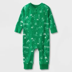 Baby Ski Scene Matching Family Pajama - Wondershop™ Green -Home Decoration Shop GUEST c48a832d f6ba 45f7 8fa5 8504bc62f17e