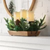 Battery Operated Flameless Pillar Candle And Black Candle Holder In Wood Tray With Faux Christmas Greenery - Wondershop™ 1 Battery Operated Flameless Pillar Candle And Black Candle Holder In Wood Tray With Faux Christmas Greenery - Wondershop™ -Home Decoration Shop GUEST cb1218c2 d6c0 4992 8fec 1b1c9884b3aa