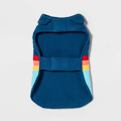 Gingerbread Playhouse Blue With Stripes Cat And Dog Fleece Vest - Wondershop™ 4 Gingerbread Playhouse Blue With Stripes Cat And Dog Fleece Vest - Wondershop™ - Image 2