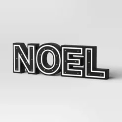 16"x4.75" Battery Operated Lit Wood 'Noel' Tabletop Sign - Wondershop™ Black -Home Decoration Shop GUEST cdb78b9b 79d1 4ca9 bf37 b97b1a1e8c0b