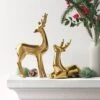 8.75" Plated Ceramic Sitting Deer Animal Figurine - Wondershop™ Gold -Home Decoration Shop GUEST d1191701 2094 4815 ab44 7916a8c4b2ba