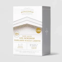 164ct LED High Density Dewdrop Garland Christmas Icicle Lights Warm White With Copper Wire - Wondershop™ -Home Decoration Shop GUEST d12ae083 e551 4559 bb3c 9ad1bbd1df04