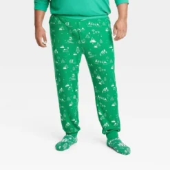 Men's Ski Scene Matching Family Thermal Pajama Pants - Wondershop™ Green -Home Decoration Shop GUEST d5cef9a7 0ab8 4f83 a0d7 463be6a23575