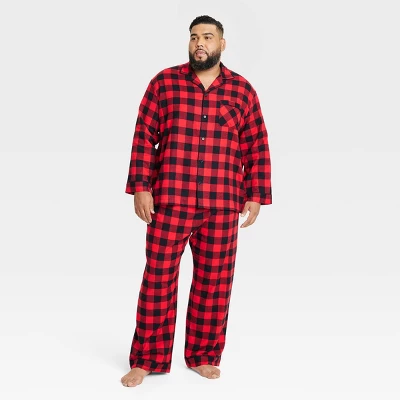 Men's Buffalo Check Flannel Matching Family Pajama Set - Wondershop™ Red 6 Men's Buffalo Check Flannel Matching Family Pajama Set - Wondershop™ Red - Image 4