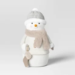 Fabric Snowman Figurine With Stocking - Wondershop™ White -Home Decoration Shop GUEST e7ec6491 a20d 4f07 91f1 ef43f30d625d