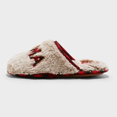 Women's Holiday Mama Bear Scuff Slippers - Wondershop™ Brown 3 Women's Holiday Mama Bear Scuff Slippers - Wondershop™ Brown