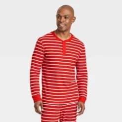 Men's Striped Matching Family Thermal Pajama Top - Wondershop™ Red -Home Decoration Shop GUEST fccc2006 83b7 48c5 a60c a589a35f0ed6