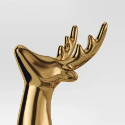 8.75" Plated Ceramic Sitting Deer Animal Figurine - Wondershop™ Gold -Home Decoration Shop GUEST fea93add 59be 4257 b207 ec1caaa9ac99